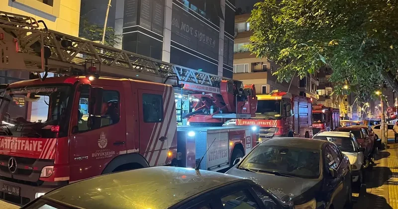 Bahçelievler de 6 katlı apart otelde yangın