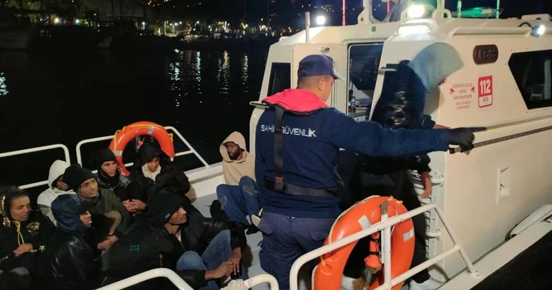 Muğla açıklarında 36 düzensiz göçmen kurtarıldı