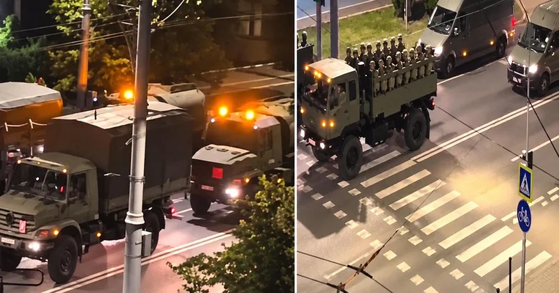 Protestoların devam ettiği Arnavutluk ta askerî hareketlilik