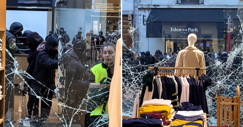Fransa da protestocular Lacoste mağazalarını talan etti