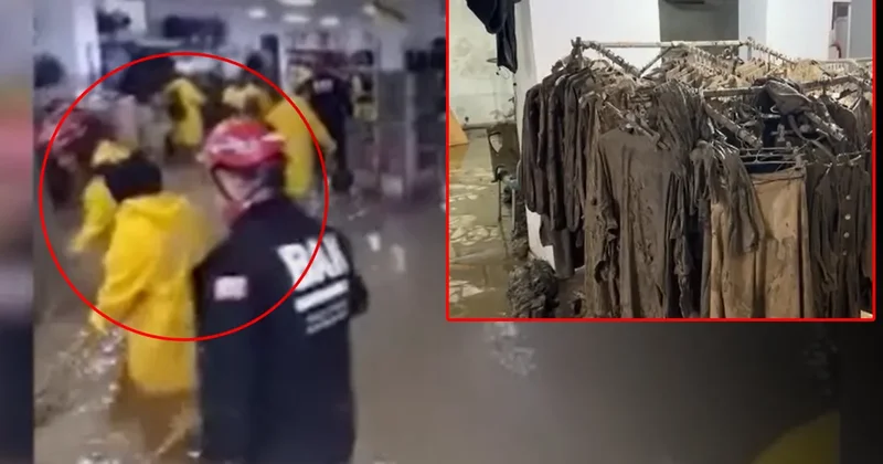 Ayazağa da sel bilançosu ortaya çıkıyor: 20 yıllık mağazayı adeta yutmuş! Çalışanların zor anları kamerada...