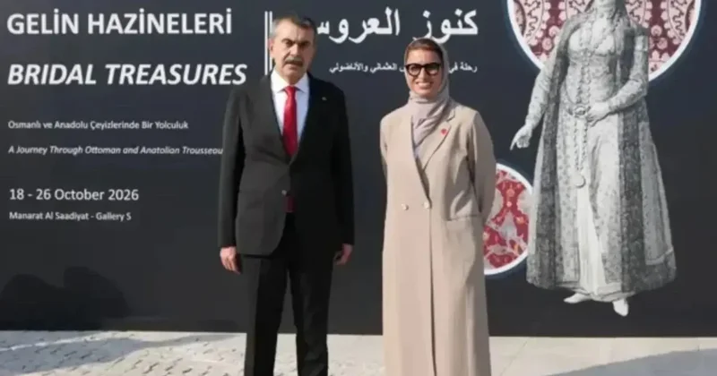 Bakan Tekin Abu Dabi de Gelin Hazineleri sergisinin açılışına katıldı