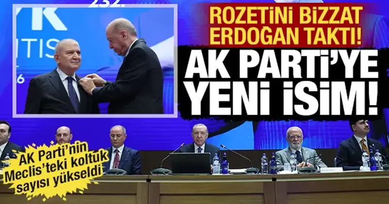 Kani Torun AK Parti ye katıldı! Rozeti bizzat Erdoğan taktı!