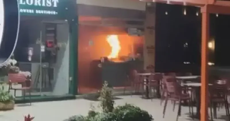 Etiler de restoran alev alev yandı