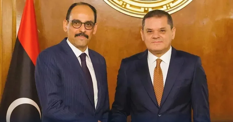 Libya da kritik görüşme: MİT Başkanı Kalın, Dibeybe ile bir araya geldi