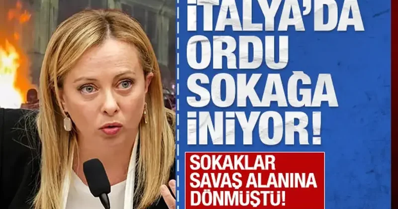 Milano sokakları savaş alanı: Ordu sokağa iniyor
