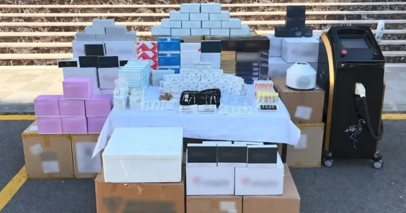 Mersin de 10 milyonluk kaçak dolgu ve estetik malzemesi operasyonu: 2 gözaltı
