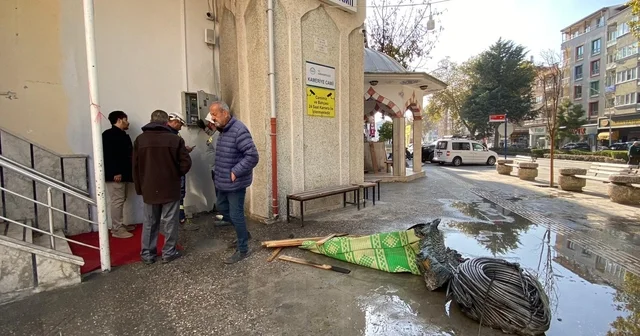 Burdur da cami minaresinde yangın korkuttu Burdur Haberleri