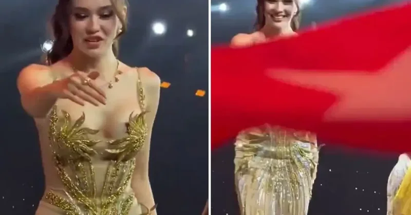 Ülkemizi temsil eden Ceren Arslan ın Türk bayrağı almasına izin verilmedi