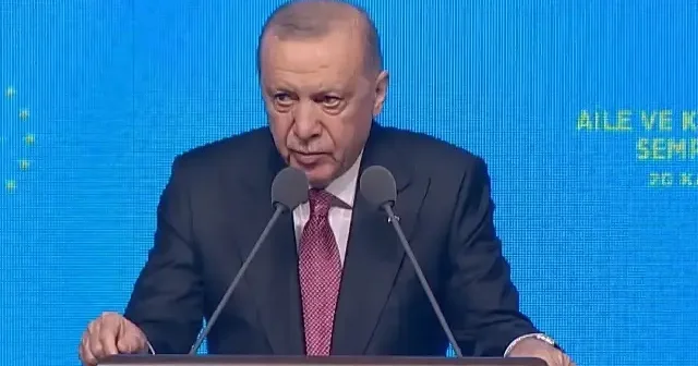 Cumhurbaşkanı Erdoğan dan babalara eleştiri: Kadınlar yeterli desteği eşlerinden göremiyor VİDEO İZLE