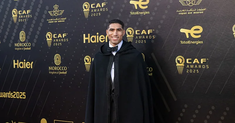 Afrika da yılın futbolcusu ödülünü Achraf Hakimi kazandı! Osimhen ve Salah ı geçti...