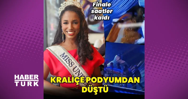 Kainat Güzellik Yarışması nda Jamaikalı güzel podyumdan düştü