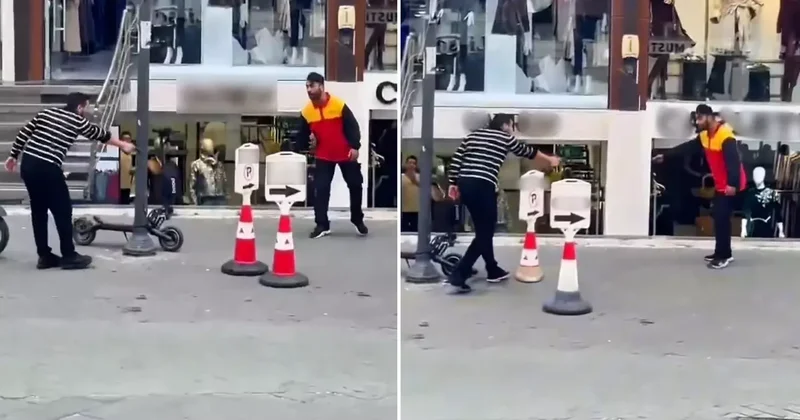 Cadde ortasında kargocuyu silahla vurdu