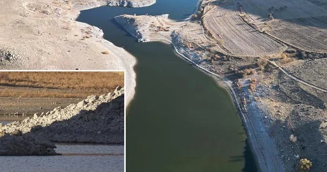 58 yıldır su altındaydı: Dede toprağı gün yüzüne çıktı! Şu an tam da dedemin arazisi üzerindeyiz