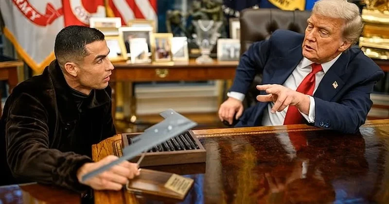 Donald Trump tan Cristiano Ronaldo ya tarihe geçen hediye Sözcü Gazetesi