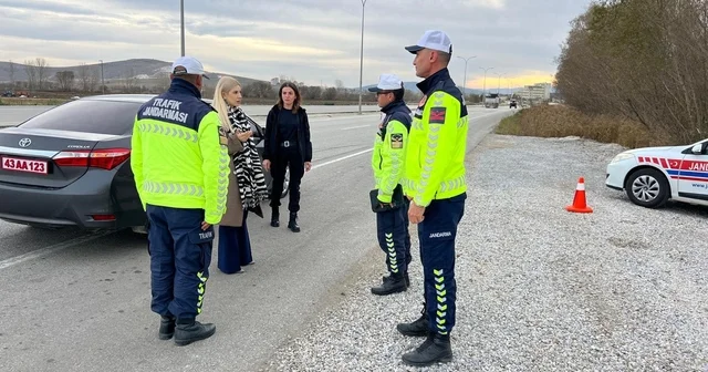Altıntaş Kaymakamı Ayşegül Yıldırım yol denetimine katıldı Kütahya Haberleri