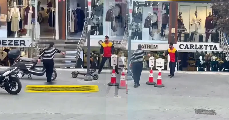 İstanbul’da bir kargocu bıçakla kendini savunurken vuruldu! O anlar böyle görüntülendi