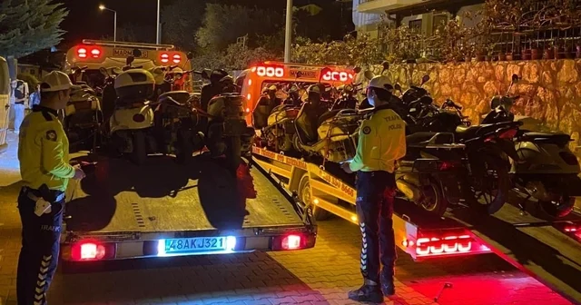 Datça da motosiklet denetimi Muğla Haberleri