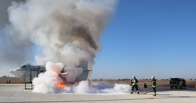 Çukurova Havalimanı nda uçak kazası tatbikatı gerçeğini aratmadı Mersin Haberleri