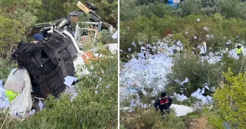 İznik Yenişehir yolunda tır uçurumdan yuvarlandı: Sürücü ve yanındaki yolcu hayatını kaybetti Bursa Haberleri