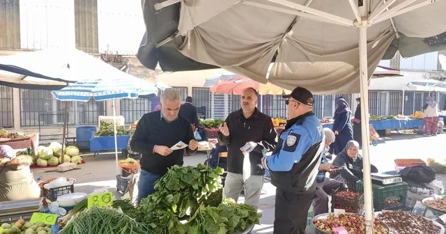 Kütahya Emniyeti nden semt pazarlarında güvenlik bilgilendirmesi Kütahya Haberleri