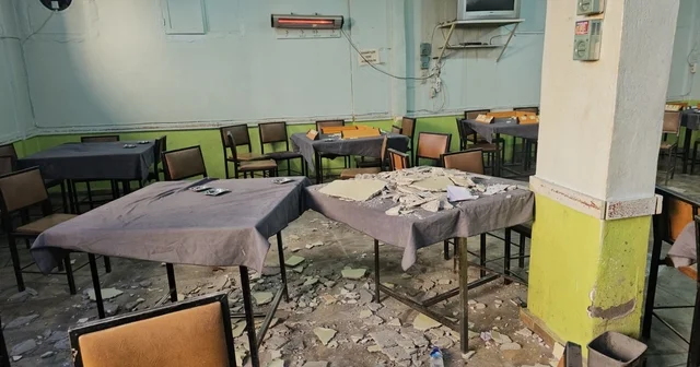 Kıraathanede tavandan kopan sıva parçaları müşterilerin üzerine düştü: 2 yaralı Mardin Haberleri