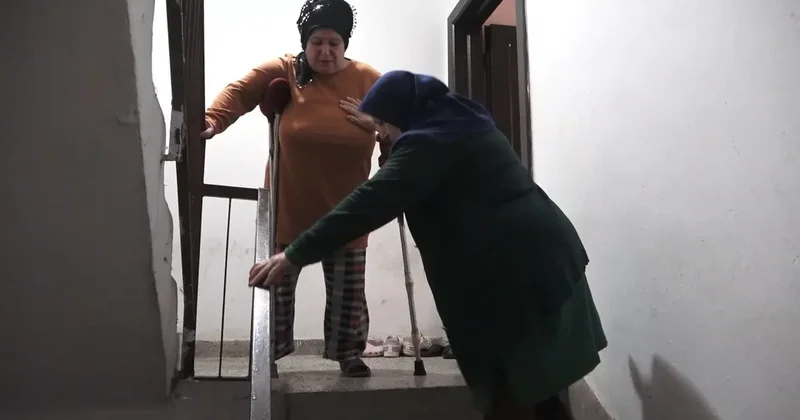 Samsun da engelli kadının zorluklarla imtihanı