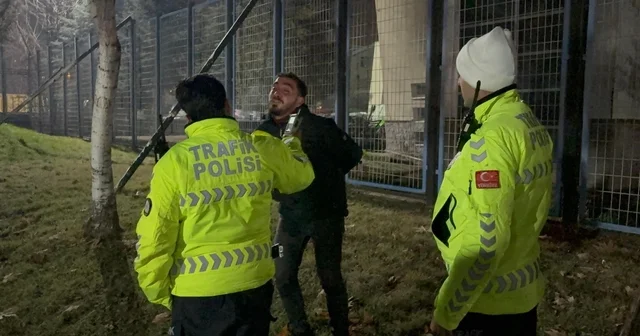 Kayseri de polisin dur ihtarına uymayarak, kaçan alkollü sürücü alkometreyi üflemek için direndi Kayseri Haberleri