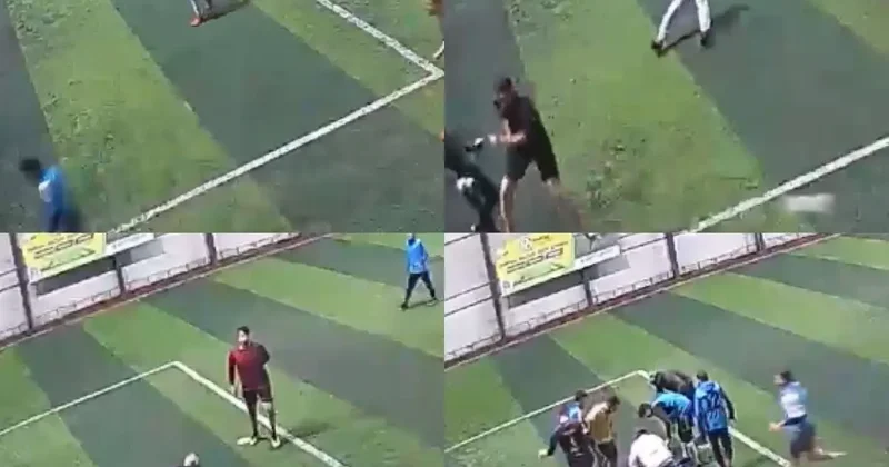 Yer: Kahramanmaraş! Bir anda sahanın ortasına yığıldı: Ölüm anı kamerada!