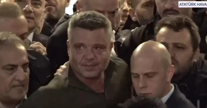 Sadettin Saran havalimanından güçlükle çıktı Sözcü Gazetesi