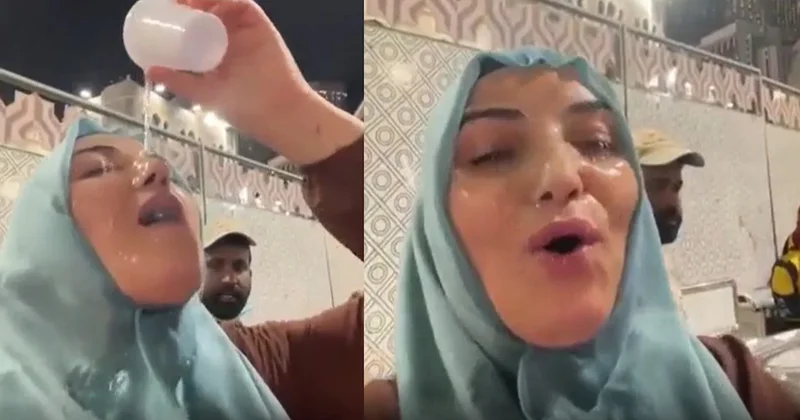 Umrede çekilen bu görüntü sosyal medyayı ayağa kaldırdı Sözcü Gazetesi