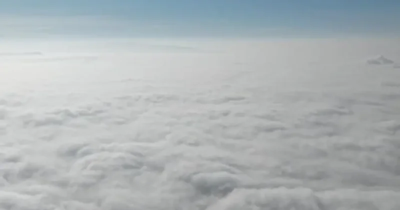 Kırıkkale sisle kaplandı, manzara dronla görüntülendi