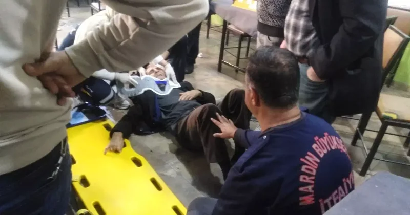 Mardin’de kıraathanede tavan çöktü: 2 yaralı