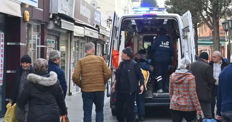 Eskişehir de hamamda yere düşen vatandaş hastanelik oldu