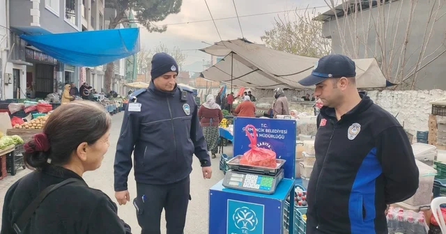 Germencik te pazarlarda kontrol kantarı uygulaması devam ediyor Aydın Haberleri