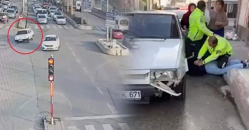 Ehliyetsiz sürücü ortalığı birbirine kattı! Polisi alarmı geçirdi, araçlara çarpa çarpa ilerledi