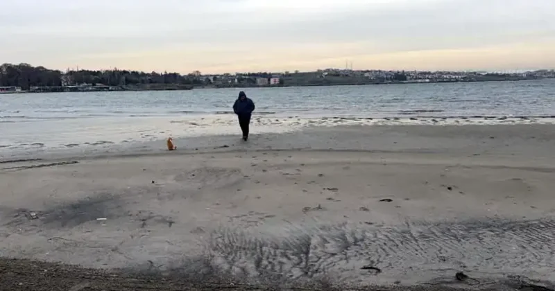 Tekirdağ da deniz 50 metre çekildi! Ortaya çıkan manzara bölge halkını tedirgin etti