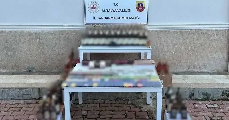 Antalya’da 852 litre kaçak alkol ele geçirildi Antalya Haberleri