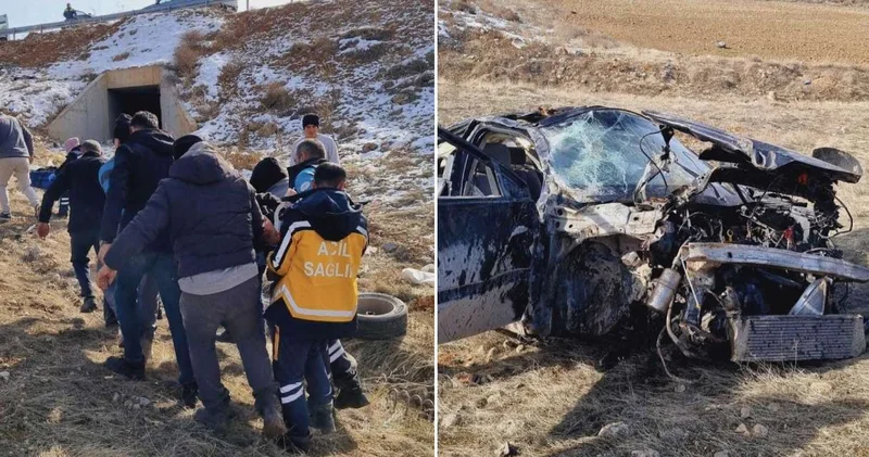 Kontrolden çıkan araç şarampole devrildi! Sürücü öldü: Anne ve babası yaralı