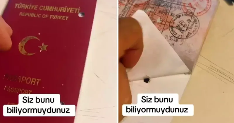 Bu gerçek olabilir mi? Pasaportunun arkasını yırttı, gördüğü karşısında şoke oldu
