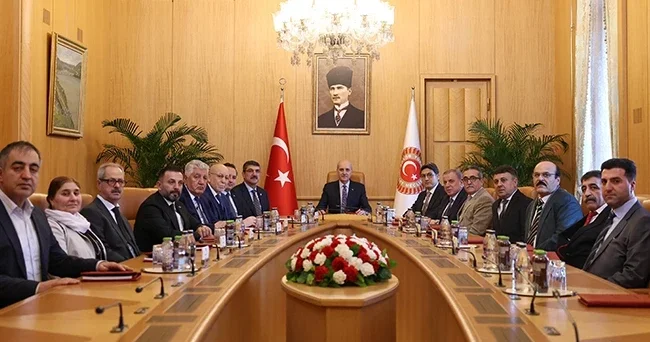 TBMM Başkanı Kurtulmuş, Ezidi heyetini kabul etti