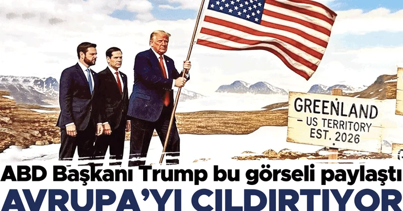 Davos öncesinde gerilim arttı… Trump sosyal medyada Grönland’a ABD bayrağı dikti