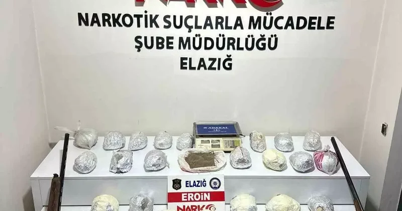 Elazığ’da uyuşturucu tacirlerine büyük darbe: 4 gözaltı