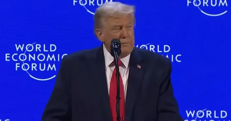 Son Dakika Dünya bu konuşmayı bekliyordu: Davos ta Trump kürsüde