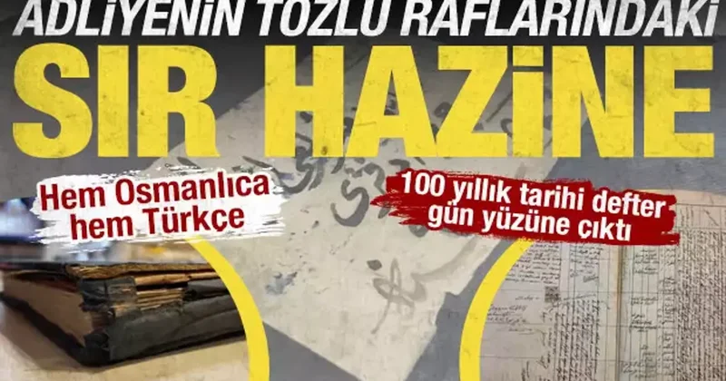 Ankara Adliyesi nde tarihi keşif: 1926 yılına ait emanet defteri bulundu