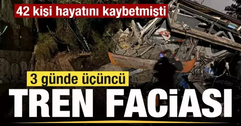 Son dakika: Ülke şokta! 3 günde üçüncü tren faciası! 42 kişi hayatını kaybetmişti