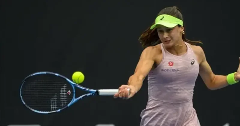 Avustralya da tarih yazan Türk tenisçiden Filistin e destek