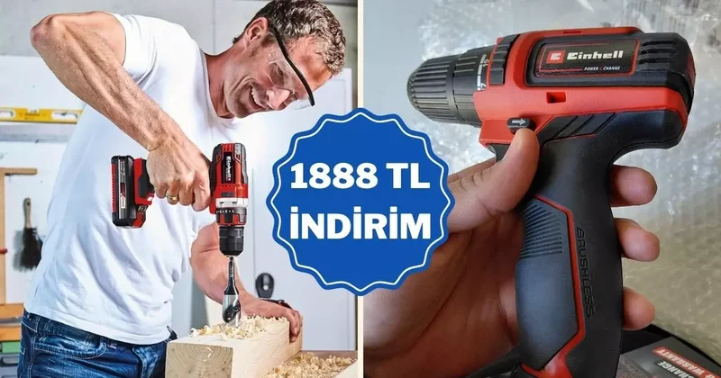 Evdeki tüm tamirat işlerini kolaylaştıran Einhell akülü matkap günün fırsatı oldu