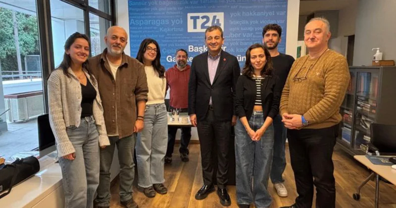 CHP den T24 Ankara bürosuna ziyaret