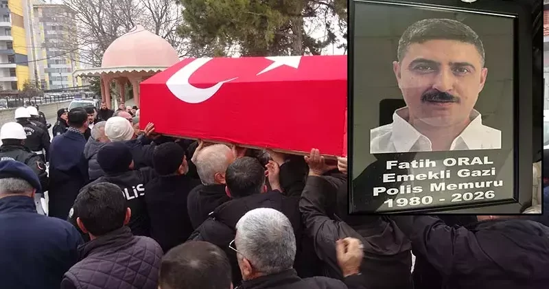 19 ay sonra yaşamını yitiren gazi polis memuru toprağa verildi